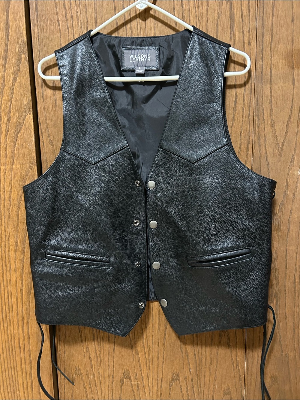Wilsons Leather Black Interior Label Jacket